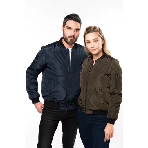Férfi kabát Kariban KA6122 Men S Bomber Jacket -3XL, Deep Khaki