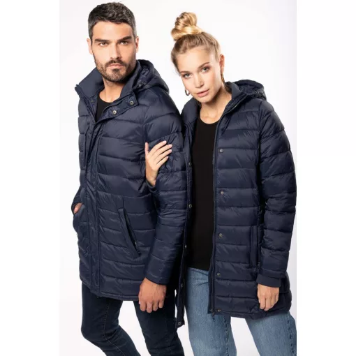 Férfi kabát Kariban KA6128 Men S Lightweight Hooded padded parka -XL, Black