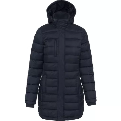 Női kabát Kariban KA6129 Ladies Lightweight Hooded padded parka -M, Navy