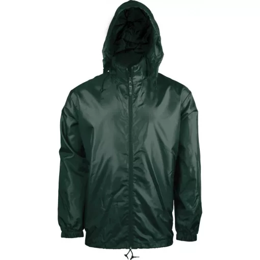 Uniszex széldzseki Kariban KA616 Unlined Windbreaker -L, Forest Green