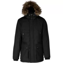 Férfi kabát Kariban KA621 Winter parka -L, Black