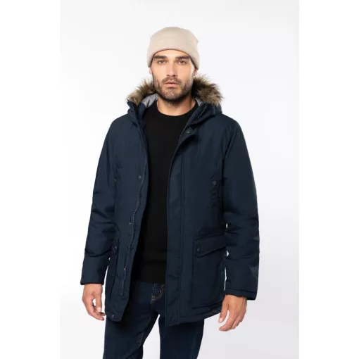 Férfi kabát Kariban KA621 Winter parka -XL, Black