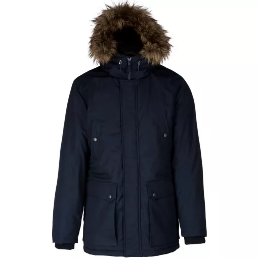 Férfi kabát Kariban KA621 Winter parka -S, Navy