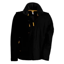 Uniszex kabát Kariban KA639 Score - Detachable-Sleeved Blouson Jacket -XL, Black/Orang