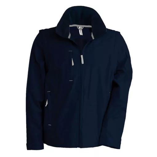 Uniszex kabát Kariban KA639 Score - Detachable-Sleeved Blouson Jacket -M, Navy/Grey