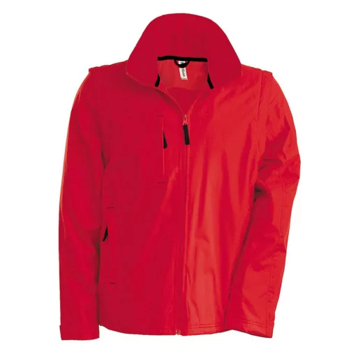 Uniszex kabát Kariban KA639 Score - Detachable-Sleeved Blouson Jacket -XL, Red/Black