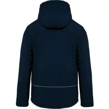 Férfi Softshell Kariban KA650 Men S Hooded Softshell Lined parka -4XL, Navy