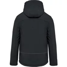 Férfi Softshell Kariban KA650 Men S Hooded Softshell Lined parka -XL, Titanium