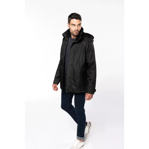 Uniszex kabát Kariban KA657 3-In-1 parka -XS, Navy
