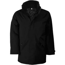 Uniszex kabát Kariban KA677 Quilted parka -4XL, Black
