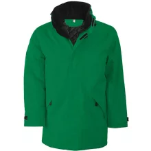 Uniszex kabát Kariban KA677 Quilted parka -M, Kelly Green