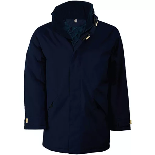 Uniszex kabát Kariban KA677 Quilted parka -L, Navy