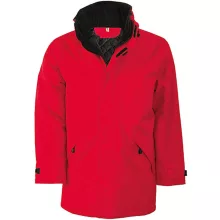 Uniszex kabát Kariban KA677 Quilted parka -XS, Red