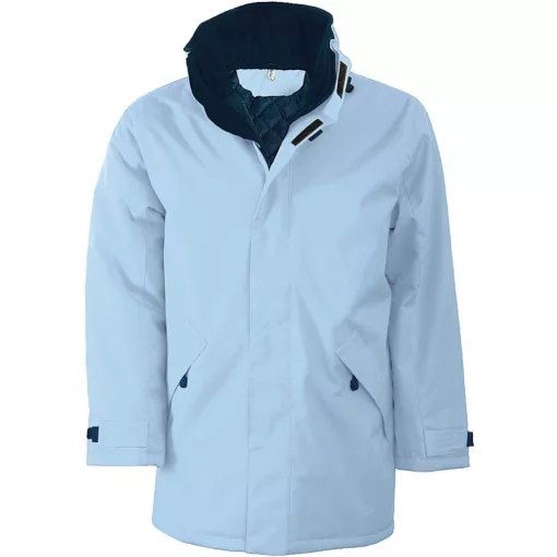 Uniszex kabát Kariban KA677 Quilted parka -2XL, Sky Blue