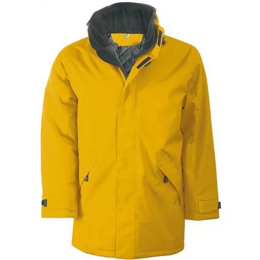 Uniszex kabát Kariban KA677 Quilted parka -S, Yellow