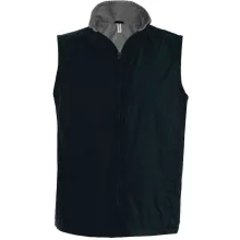 Uniszex mellény Kariban KA679 Record - Fleece Lined Bodywarmer -2XL, Black/Grey