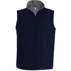   Uniszex mellény Kariban KA679 Record - Fleece Lined Bodywarmer -2XL, Navy/Grey