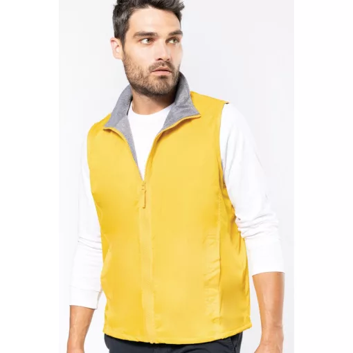Uniszex mellény Kariban KA679 Record - Fleece Lined Bodywarmer -M, Navy/Grey