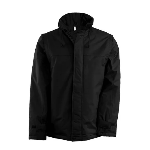 Férfi kabát Kariban KA693 Factory - Detachable Sleeved Blouson Jacket -XL, Black