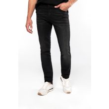 Férfi nadrág Kariban KA743 Basic Jeans -54, Black Rinse