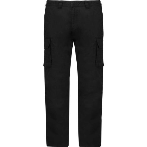 Férfi nadrág Kariban KA744 Men S Multipocket Trousers -50, Black