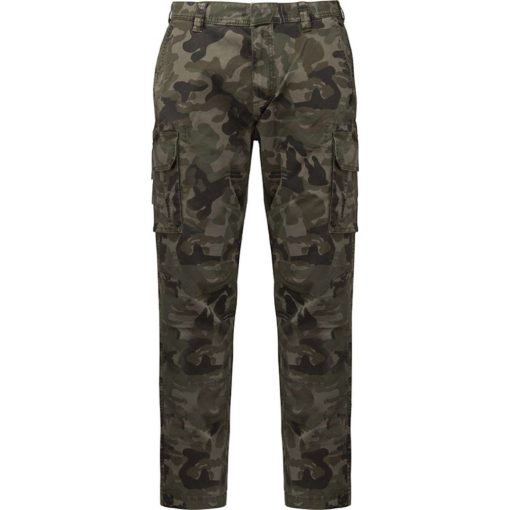 Férfi nadrág Kariban KA744 Men S Multipocket Trousers -48, Olive Camouflage