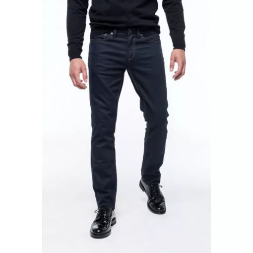 Férfi nadrág Kariban KA747 Men S premium Jeans -42, Dark Blue Denim