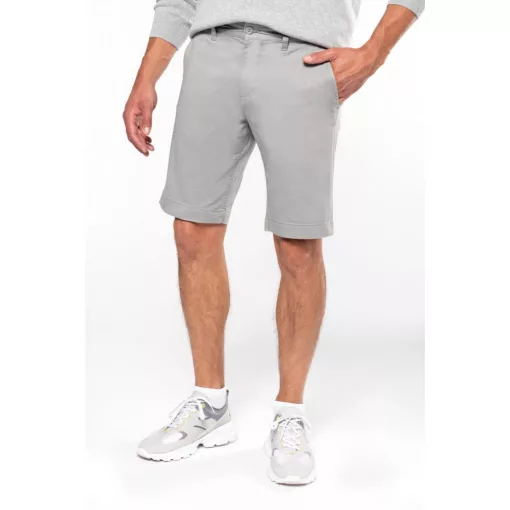 Férfi rövid nadrág Kariban KA750 Men S Chino Bermuda Shorts -44, Light Khaki