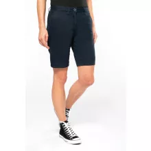 Női rövid nadrág Kariban KA751 Ladies Chino Bermuda Shorts -34, Fine Grey