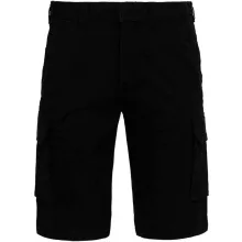 Férfi rövid nadrág Kariban KA754 Men S Multipocket Bermuda Shorts -38, Black