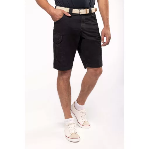 Férfi rövid nadrág Kariban KA766 Multipocket Bermuda Shorts -48, Beige