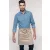   Uniszex, női, férfi kötény, szakács, pincér Kariban KA899 polycotton Mid-Length Apron -Egy méret, Black