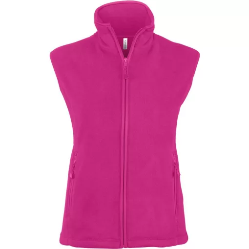 Női Kariban KA906 Melodie - Ladies Micro Fleece Gilet -3XL, Fuchsia
