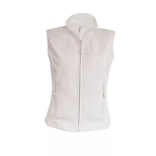 Női Kariban KA906 Melodie - Ladies Micro Fleece Gilet -L, Natural