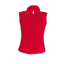 Női Kariban KA906 Melodie - Ladies Micro Fleece Gilet -2XL, Red