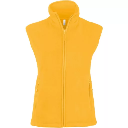 Női Kariban KA906 Melodie - Ladies Micro Fleece Gilet -S, Yellow
