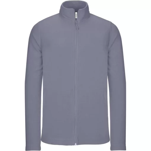 Uniszex kabát Kariban KA9102 Full Zip Microfleece Jacket -S, Convoy Grey