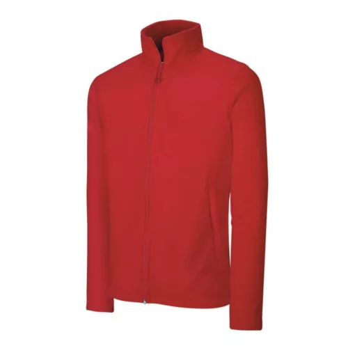 Uniszex kabát Kariban KA9102 Full Zip Microfleece Jacket -XS, Red