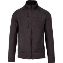 Férfi pulóver Kariban KA9106 Men S Full Zip Heather Jacket -XL, Dark Grey Melange