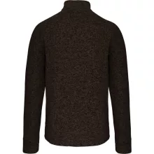 Férfi pulóver Kariban KA9106 Men S Full Zip Heather Jacket -4XL, Dark Khaki Melange