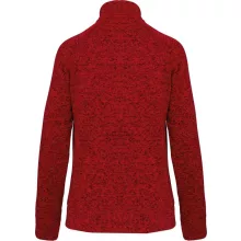 Férfi pulóver Kariban KA9106 Men S Full Zip Heather Jacket -3XL, Red Melange