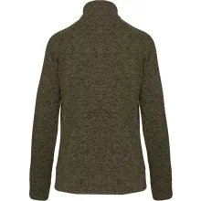 Női pulóver Kariban KA9107 Ladies Full Zip Heather Jacket -3XL, Dark Khaki Melange