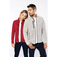 Női pulóver Kariban KA9107 Ladies Full Zip Heather Jacket -XS, Light Royal Blue Mélang