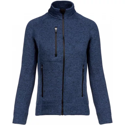 Női pulóver Kariban KA9107 Ladies Full Zip Heather Jacket -2XL, Navy Melange
