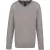 Gyerek pulóver Kariban KA9109 Kids v-neck Jumper -6/8, Grey Melange