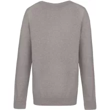 Gyerek pulóver Kariban KA9109 Kids v-neck Jumper -6/8, Grey Melange