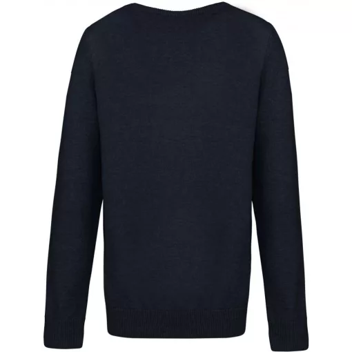 Gyerek pulóver Kariban KA9109 Kids v-neck Jumper -10/12, Navy