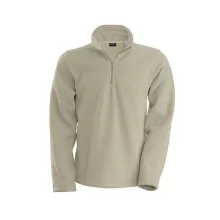 Uniszex kabát Kariban KA912 Enzo - Zip neck Microfleece Jacket -M, Beige
