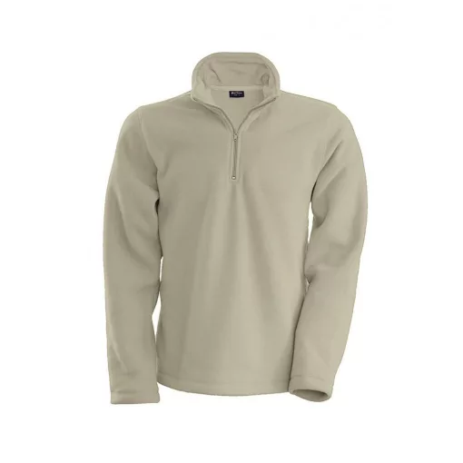Uniszex kabát Kariban KA912 Enzo - Zip neck Microfleece Jacket -S, Beige