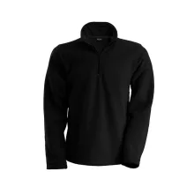 Uniszex kabát Kariban KA912 Enzo - Zip neck Microfleece Jacket -XL, Black